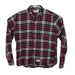 Ciaopanic Typy Flannel Shirt Plaid Japanese Mens Size Medium Red Black White EUC